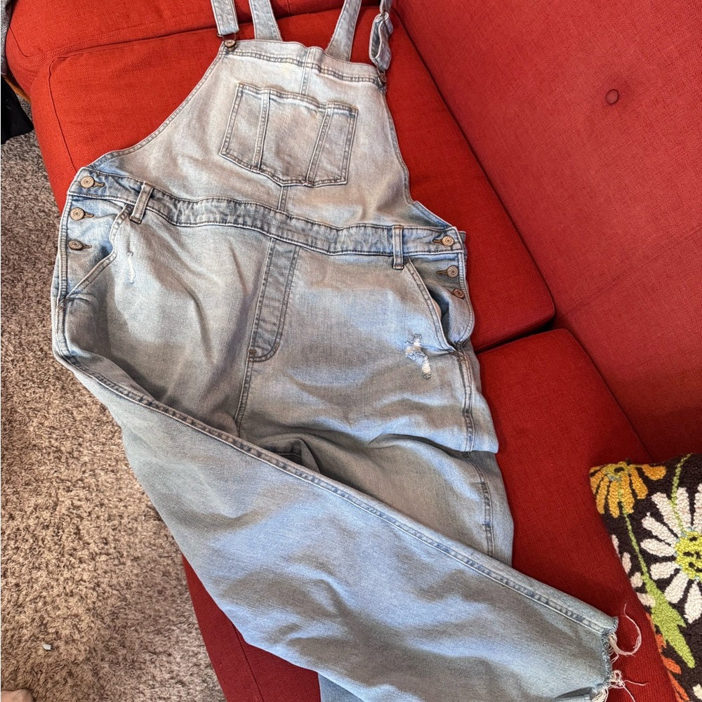 Old Navy Light Blue Denim overalls, sz 18,